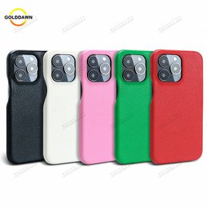 Lychee Grain Luxury PU Leather Shockproof Phone Case for iPhone 14 Plus 13 12 11 Pro XS XR 7 8 SE2022