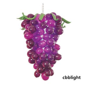 Clever Design Hand Blown Glass Chandelier Purple Color Grapes Shape 24x44 Inches Pendant Lighting CE UL Certificate Chihuly Style Chandeliers Lamps LR1130