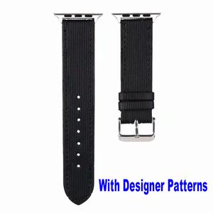 Modejusterbar toppdesigner Watch Bands Straps Luxury D Flower Sport Pu Leather Three Smart Strap Iwatchs 38mm/40mm/41mmm/42mm/44mm/45mm 49mm I-Watch 8 7 6 Wrist Band