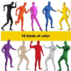 Costumi anime Adulto Full Body Zentai Suit Custome per Halloween Uomo Seconda pelle Tute attillate Tuta in fibra di latte Cosplay 221118