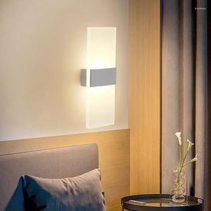 Wall Lamp Acrylic LED Lights Modern Interior Installation Lighting Fixtures Suitable For Bedroom Bedside Corridor Stairs Decor Person