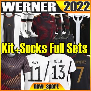XXXL 4XL 2022 Футбольные майки Германии фанаты игрока версии классическая версия тренинг werner reus kimmich havertz kroos gnabry men guts наборы футбольные рубашки топ