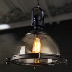 Ljuskronor Nordic LED Crystal Glass Ball Vintage Lamp Kitchen Island Dekorativa föremål för Home Luster Suspension Luminaria de Mesa