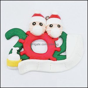 Dekoracje świąteczne Choinka Domowa Snowman Wiselant Ręka Sanitizer Tkanki Model Family Christmases Series Dekoracje DIY DHWB0