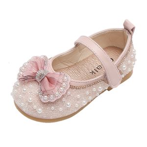 Sneakers Kids Shoes Girls Princess Glitter Flats Children Fashion Sequin Bow Toddler Spring E607 221117