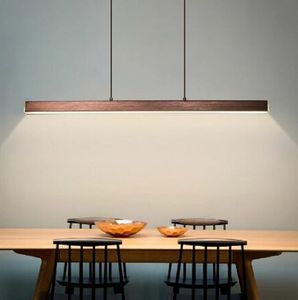 Nowoczesna jadalnia LED oświetlenie żyrandol Nordic Restauracja Long Hanging Lights Office Optora Bar Lampy do nauki Illumination