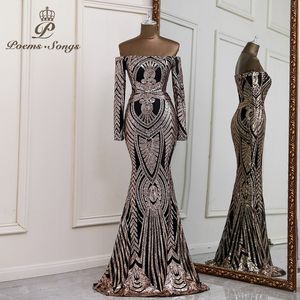 فساتين الحفلات الأنيقة الأكمام الطويلة الترتر السهرة فساتين حفلة موسيقية Vestidos de Fiesta Robe Mariage 221117