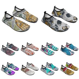 women custom men water shoes cartoon animal design diy word black white blue red color mens trainer 057