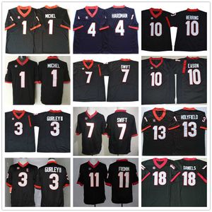 Jerseys de futebol da NCAA College 11 Greyson Lambert Jake Fromm 16 Ckirby Smar 98 Rodrigo Blankenship 34 Herchel Walker High Quality Jersey