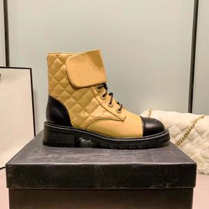 أحذية صفراء كبيرة سيدة Martens Martens و Autumn Boots Single Leath