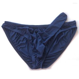 MUITOPANTES Mens Penis bainhas de bainha transparente Panties de seda de gelo respirável masculino macho gay gay jockstrap lingerie biquíni cuecas