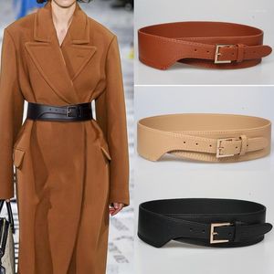 Belts Fashion PU Leather Belt For Women QZ0047 Black Tide Coffee Slim Corset Waist Ladies Decoration Dress Cummerbunds