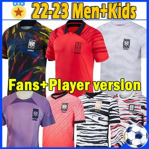 2022 Korea Południowa koszulki piłkarskie Puchar Świata syn Hyung Kim Lee Kim Ho Jersey Classic Vintage Custom Men Training Men Piłka nożna Zestawy dla dzieci Koszule mundury mundury