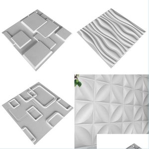 Naklejki ścienne Wodoodporne naklejki Projekt mody Europa WILTUROOFORT WŁOŻENIE 3D PVC WALL Panel do sypialni Antistatic Art Wallpape DH5ZV