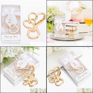 Abridores Love Forever Design Bottle Openers Opener Shape para favores de casamento para convidados Presentes de festa de chuveiro de noiva ou de dh13a