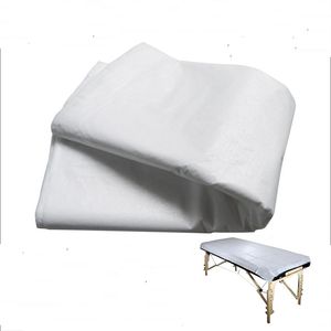 Engångsbruk vit massage lakan platt bord täcker vattentäta 10 ark en pack294s