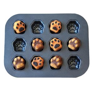 Baking Moulds Cute Cat Claw Mold Non-Stick 3d Madeline Fernan Snow Cake Tray s Form Metal Kitchen Supplies 221118