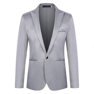 Mens Suits Blazers Klasik Ceket Tip Uzun Kollu Resmi Blazer Tek Düğme Yakası Ceket 221118