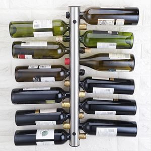 Racks de vinho da mesa de vinho aço inoxidável Rack de vinho tinto pendurado garrafa criativa vertical Montada no estilo europeu 221118