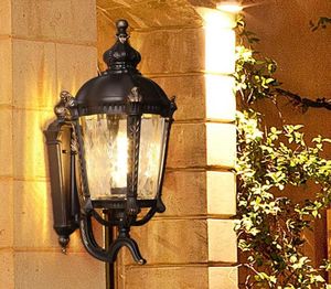 LUKLOY LED Wall Lamp European Outdoor Waterproof Creative Villa Retro Corridor Aisle Garden Exteriör Balkong uteplatslampor