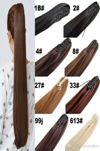 Большая скидка 100 натуральные бразильские remy human hair hairtail clow clips inon человеческие волосы удлинение прямых волос Dhl