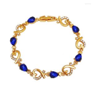 Bangle Luxury Heart Bracelet Женский дизайнерский ювелирный ювелирные ювелирные изделия с витринами Gem модные аксессуары Boho Jewellery Crystal