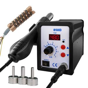 Heat Guns Air 858D BGA Rework Solder Station Blower Hair Dryer Hairdryer Soldering 220V 110V For SMD Welding Repair 221118