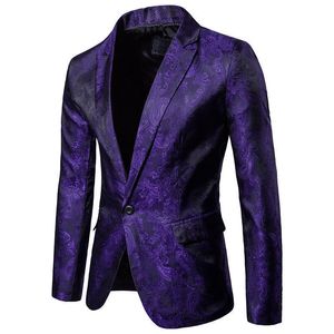Mens Suits Blazers Trendy Men Shiny Gold Glitter Jackets Male Nightclub One Button Blazer DJ Stage 221117