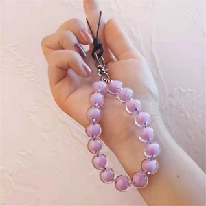 Handy-Anhänger, trendige Perlen, Handy-Kette für Frauen und Mädchen, Handy-Gurt, Anti-Verlust-Lanyard zum Aufhängen, Kordel, Schmuck, Schlüsselanhänger, Taschenanhänger