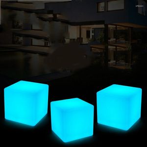 Cube Light Outdoor Lawn Lamps Home Garden Lighting Indoor Bedroom Luminous Chair Study Room Party Swimming Pool Decoration