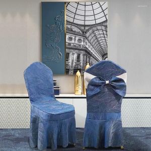 Pokrywa krzesełka satynowa okładka jadalnia ślubna dziobowa dekoracyjna odkopnia cztery pory roku uniwersalne siedzenie bankietowe
