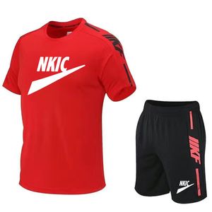 Summer Suits Men Mężczyznę wysokiej jakości zestaw dresowy mężczyzna Szybki suszący sport sportowy krótki trening