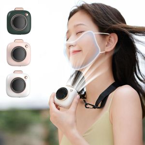 Neck Fan Tragbare Mini USB Gadgets Handheld Lüfter Luftkühler Wiederaufladbare Outdoor Reise Stille Ventilador