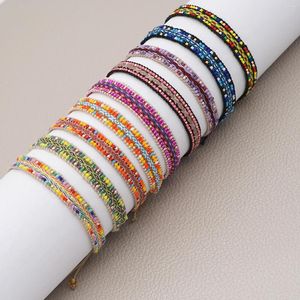 Charm armband multicolor miyuki pärlor ris pärla små pärlor vävande diy handgjorda smycken retro etniskt mönster grossist