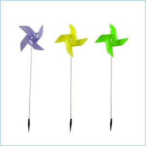 Garden Decorations Landscape Windmill Lamp Mit Colors Led Reed Light Party Waterproof Floor Lanterns For Outdoor Plaza Park Garden D Dh5Zh