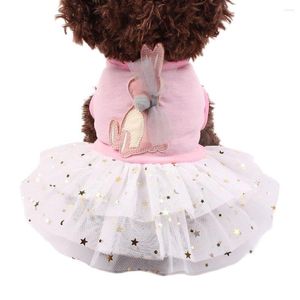 Dog Apparel Girl Cat Dress Skirt Stars Design Pet Puppy T-shirt Spring/summer Clothes