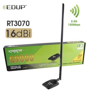 EDUP USB WiFi Adapter High Power Ralink3070L 6000mW Long Range Wi-Fi Receive 2 4Ghz 18dBi Antennab USB Network card299O