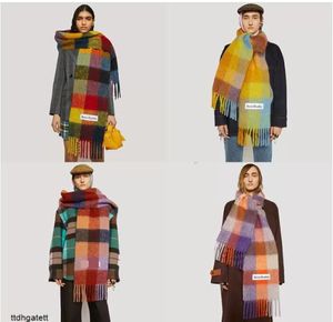 AC Studios Мужчины и женщины общий стиль имитация кашемирового дизайнерского шарфа