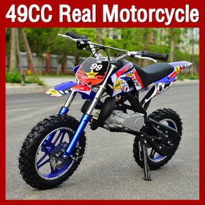 ATVオフロードスーパーバイクミニオートバイ2ストローク49ccガソリンスクーターモトバイクチャイルドレーシングモーターバイク大人2輪スポーツダートバイクボーイガールバースデーギフト