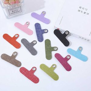 1pc mobiltelefonband charms 6pack rem lanyard flik packning för mobil universell ersättning tether denim tyg patch clip snap rep kabel kort