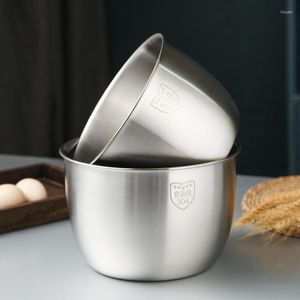 Bowls Kitchen Stainless Steel 304 Mixing Bowl Deep Design Cooking Baking Cake Bread Salad Mixer 2800ML