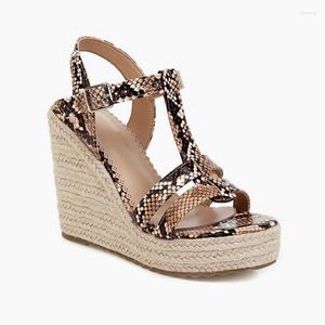 Sandały lihuamao retro kliny modowe pasek kostki PEEP TOE ESPADRILLELES WYSŁALNE MADALES Snadals Pumps Party Wedding Buty