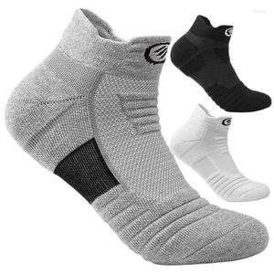 Men's Socks 3 Pairs Mens Cotton Ankle Breathable Cushioning Active Trainer Sports Professional Outdoor Running Sock Size 6-11