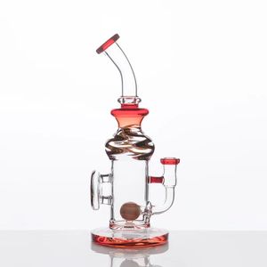 Gravity Bong Honeycomb Glass Paling Akcesoria Hookahs Pasek Ash Catchers Oil Burner Glass Glass Fume Hookah Beaker Bongs 9,8 cala wysokości