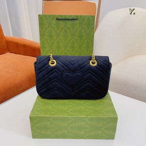 Bolsas de grife clássico bolsas de cadeia bolsas crossbodys fashion veludo feminino bolsa de ombro de luxo branca de flap mensageiro bolsa de bolsa por atacado