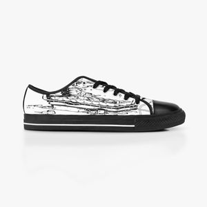 män kvinnor diy anpassade skor låg topp duk skateboard sneakers trippel svart anpassning uv tryckning sport sneakers kele271