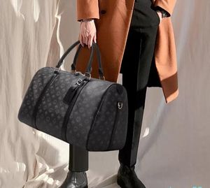 Top Fashion men Duffel Bags women travel duffle bag Brown flower luggage large capacity sport handbags Designers Tote creative