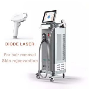 Super 808nm/755 808 1064nm Macchina laser a diodi Sistema di depilazione Professionale Ringiovanimento della pelle Attrezzatura per salone di bellezza 600W 1000W Macchina laser di alta qualità