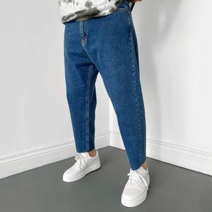 Calça masculina moda masculina jeans casual sólida penhor de calça calça de calça de calça de calça de pocket jeans