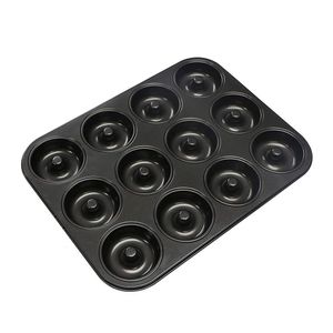 Moldes de cozimento 6/12 Cavidade Non Stick Bolo Donut Pan Bandeja Diy Mini /Tin Bagel 10005 221118